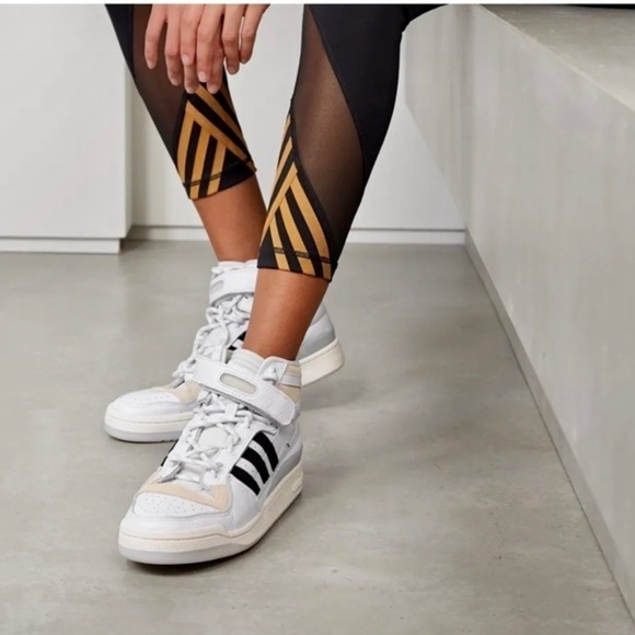 NWT ADIDAS X IVY PARK Forum Mid 'White Mesa' (BLACK PACK) SZ- 8.5 - Picture 3 of 13